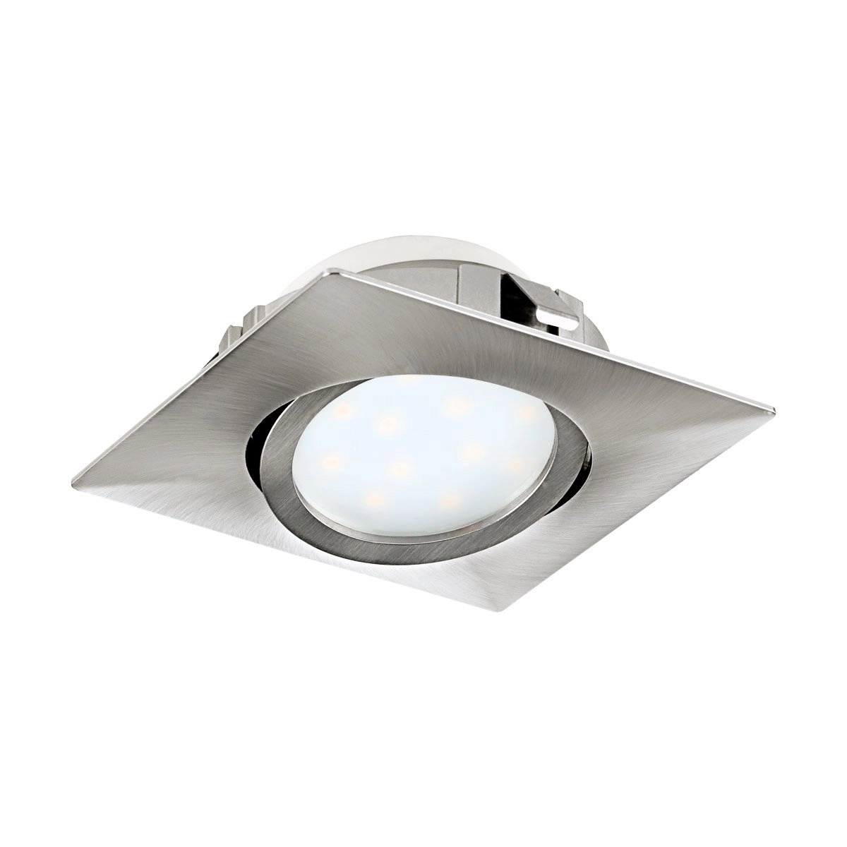 LED-Deckenspot Pineda Square 6 W – 3000 K – 8,4 cm Nickel