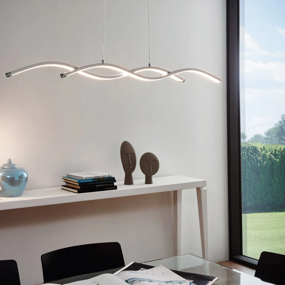 LED Hängelampe Lasana 2 2x10W - 3000k - 87 cm chrom Eglo 9002759961039