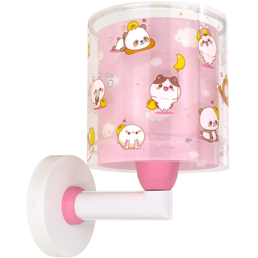 Wandleuchte für Kinder Kawaii Friends Pinkes Leuchten im Dunkeln