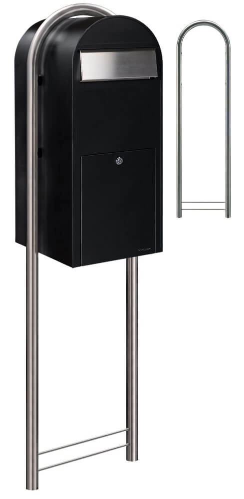 Briefkasten Jumbo st9005 i Strukturiertes Schwarz Bobi 6417237026293