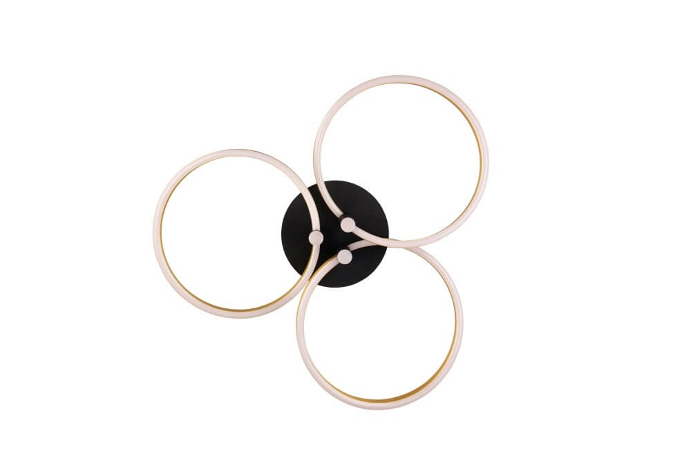 Geschwungene LED-Deckenleuchte Caruso Gold - Ø 65,5 cm Trio 4017807612967