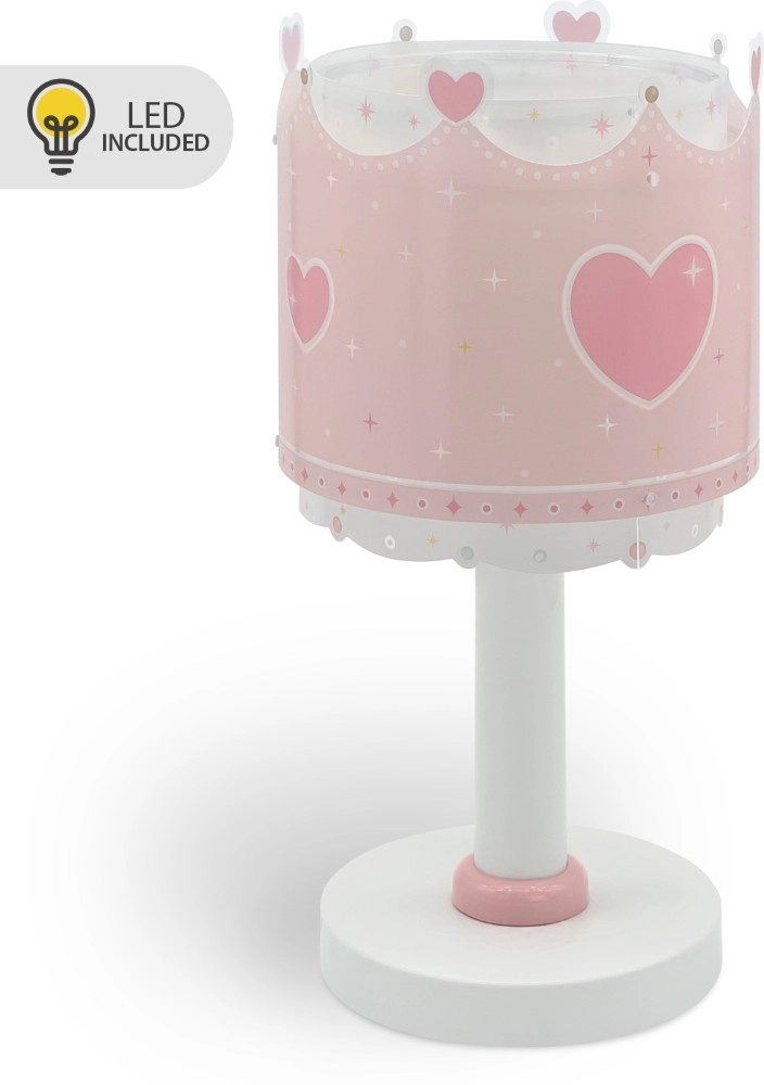 Tischleuchte für Kinderzimmer Little Queen Pinkes Leuchten im Dunkeln Dalber 8420406002293