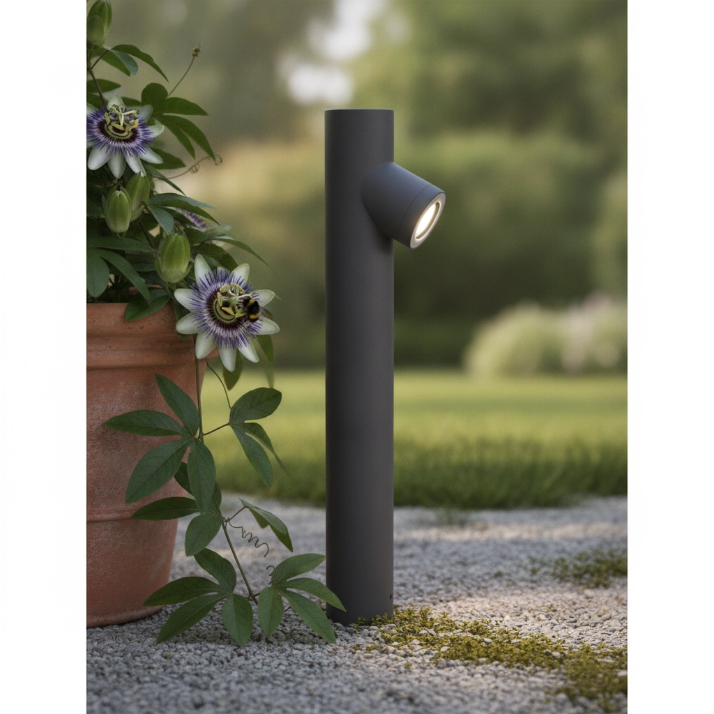 Design-Gartenleuchte Ramo Graues Einzelzimmer