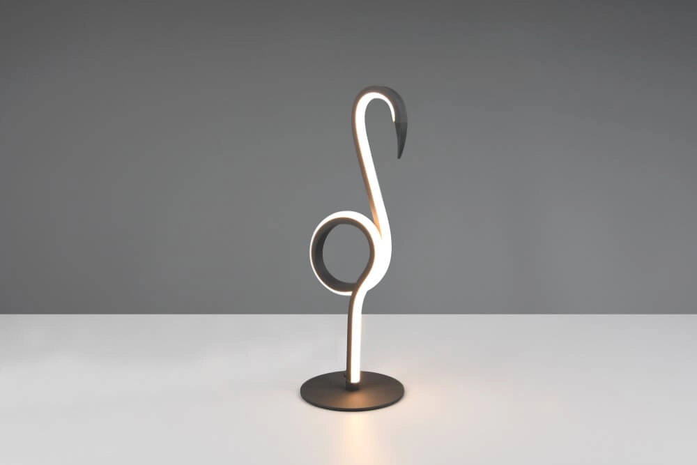 Schwarze Flamingo-LED-Tischlampe Ingo Trio 4017807613698