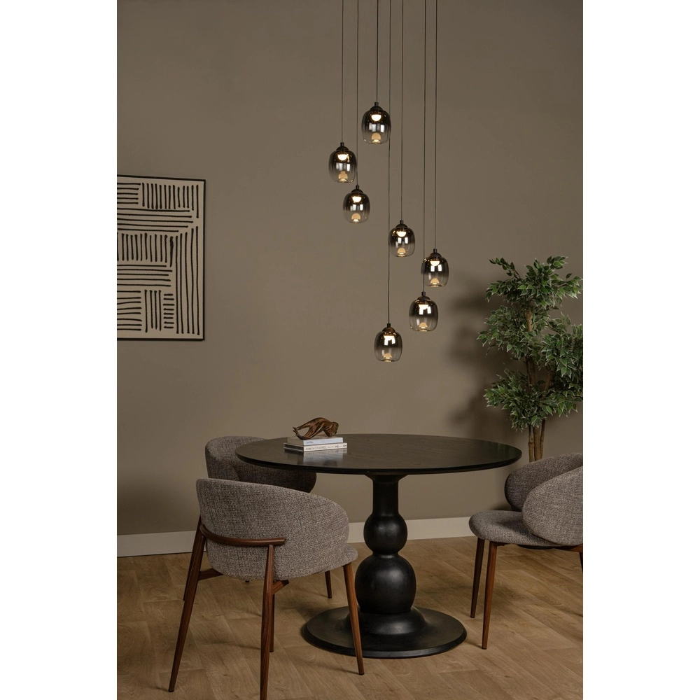 7-Licht Pendellampe Tamino Schwarz Lucide 5411212792228