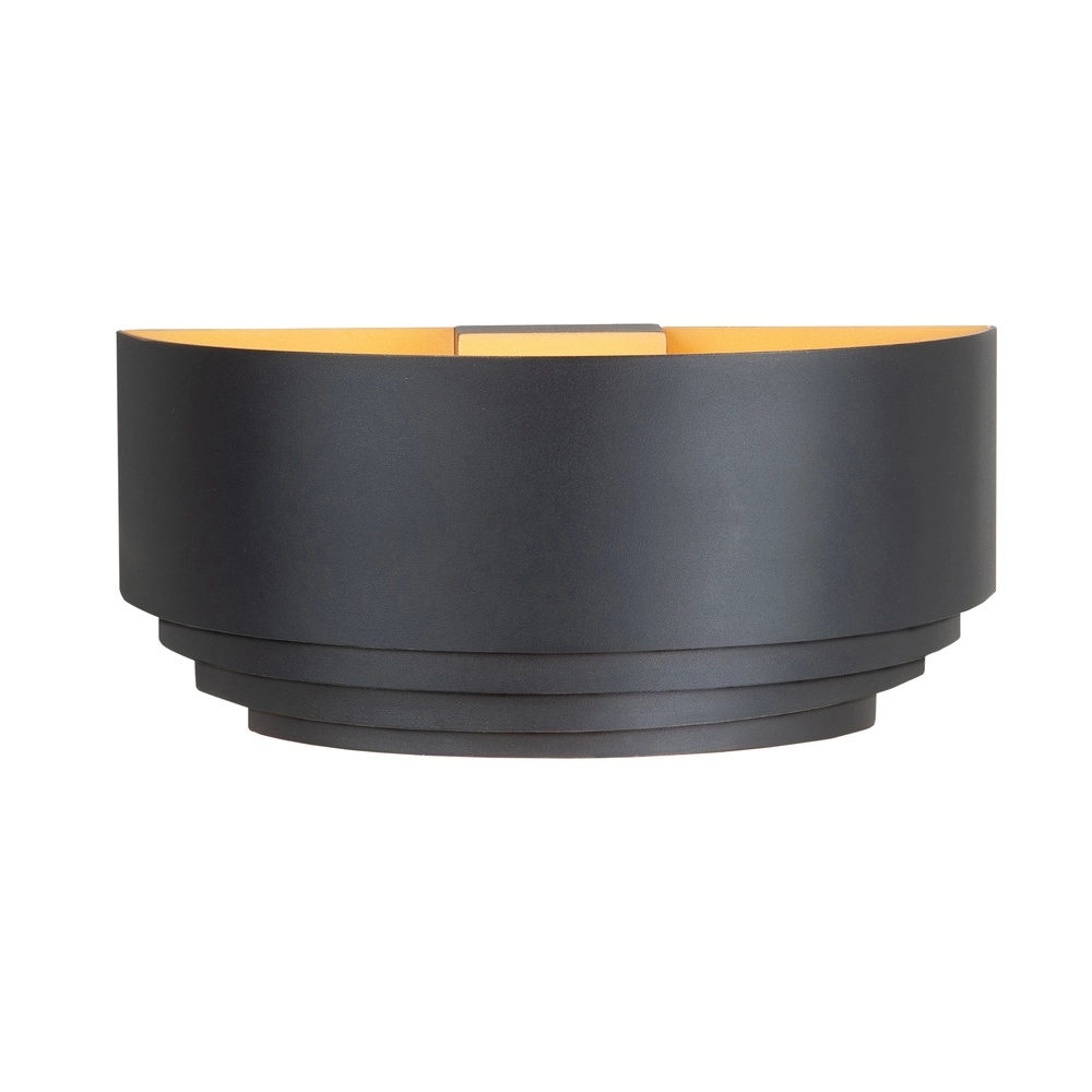 Design-Wandleuchte Elena schwarz mit gold