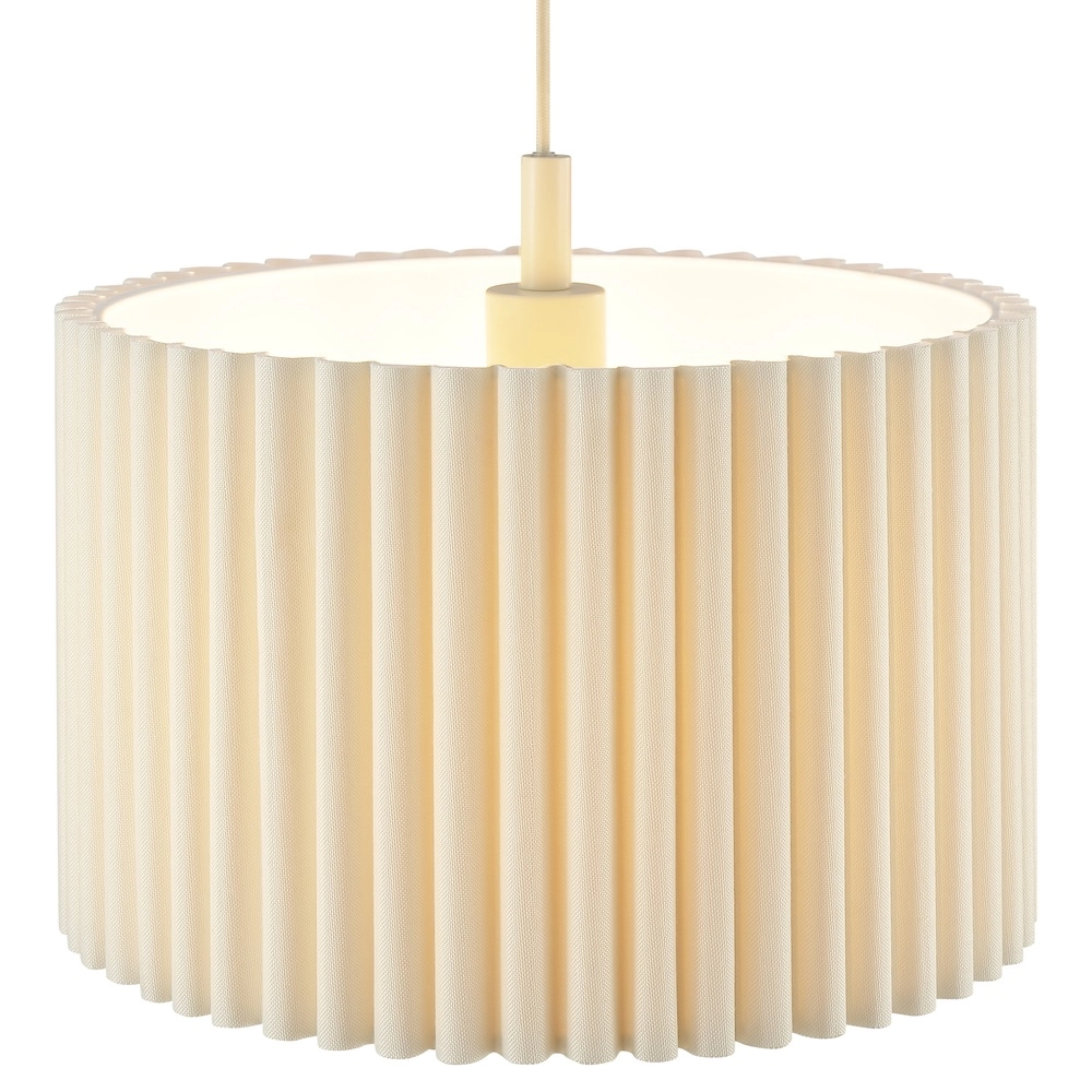 Japandi-Pendellampe Velin Ø 35 cm sandbraun Brilliant 4004353476815