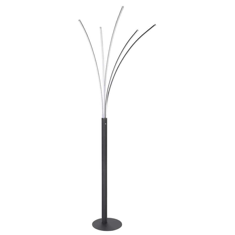 Moderne Stehlampe Bizzy Schwarz Globo 9007371396467