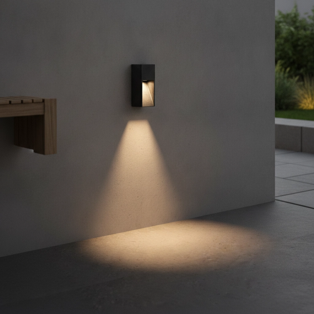 Elegante Wandlampe Mazu Schwarz