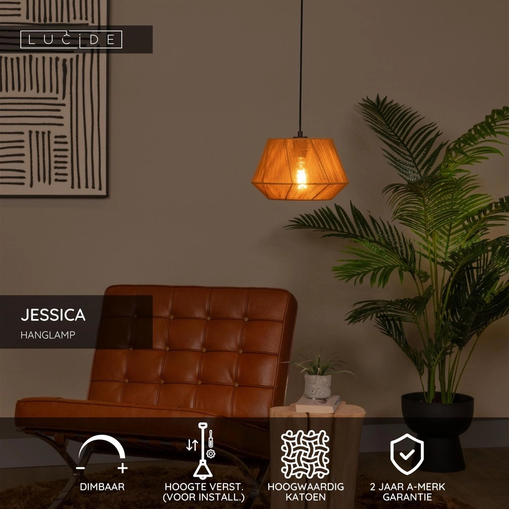 Pendellampe Jessica Ø 30 cm Terrakotta Lucide 5411212106315