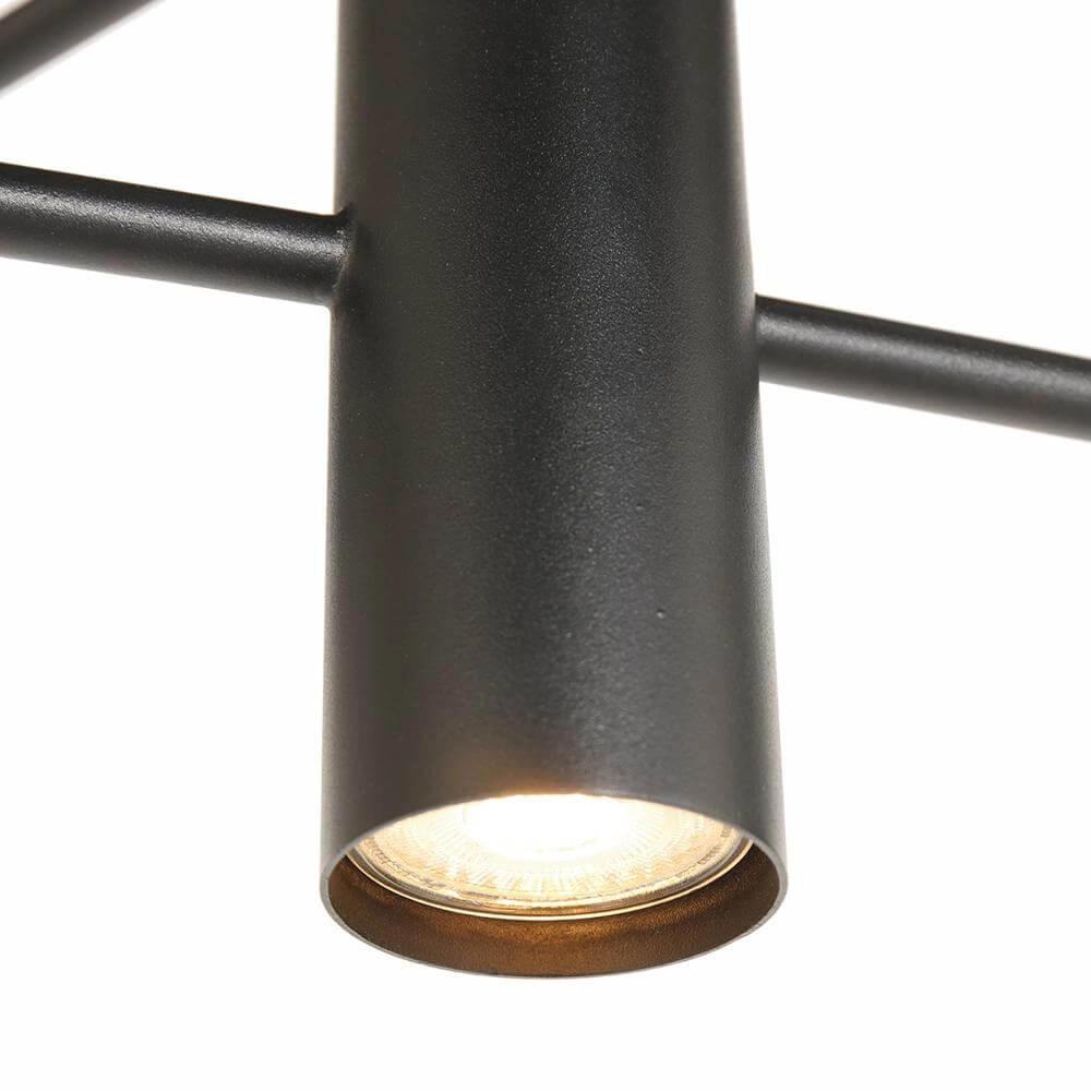 Design-Pendelleuchte Constellation schwarz mit Rauchglas Steinhauer 8712746173031