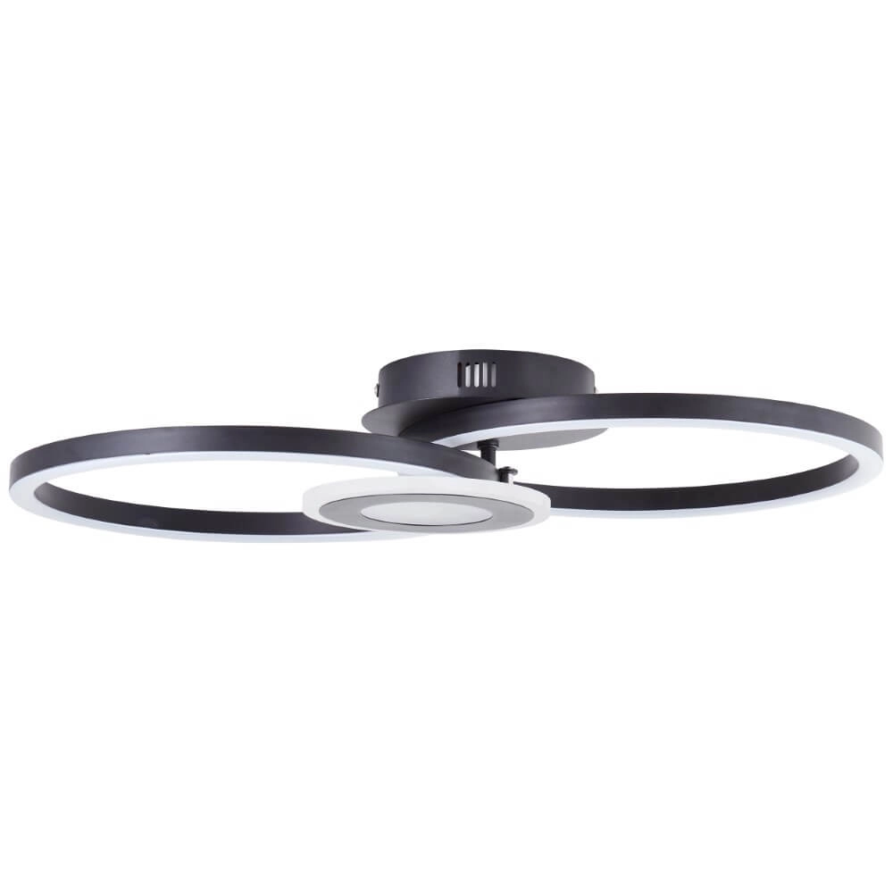 Deckenleuchte Bray rund schwarz Brilliant 4004353420023