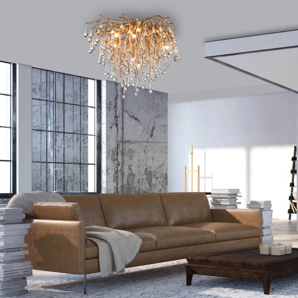 Kronleuchter Icicle Messing 50cm Paul Neuhaus 4012248352083