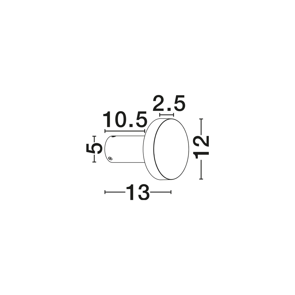 Design-Wandlampe Gong Rostbraun Lyora 5212017496157