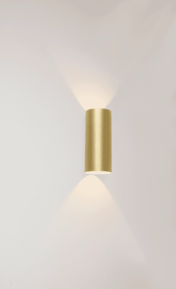 LED WandSpot Brody2 Up - Down 2-Licht-Gold