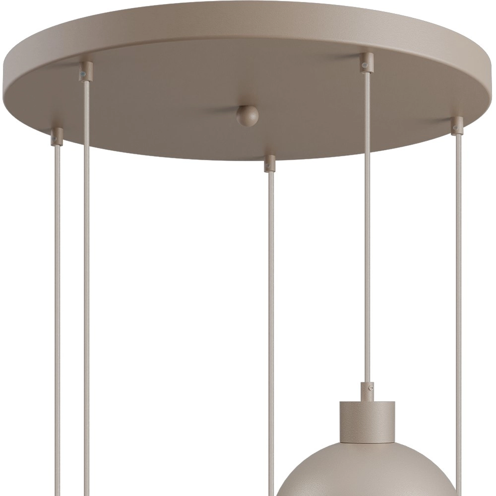 Design-Pendellampe Opera 5-Licht beige Terra Ø 50cm Masterlight 8718121424262