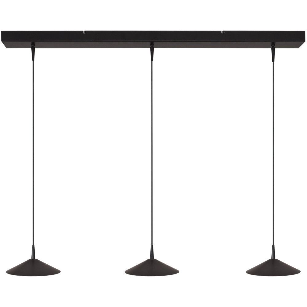 3-Licht Pendellampe Ceppo schwarze Ø 18 cm