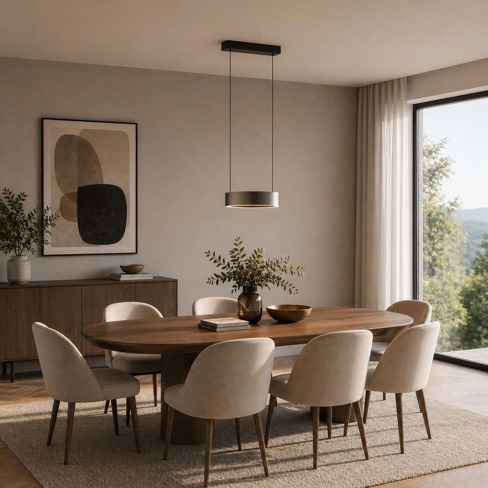 Design-Pendellampe Axion Schwarz mit Braun Brilliant 4004353477188