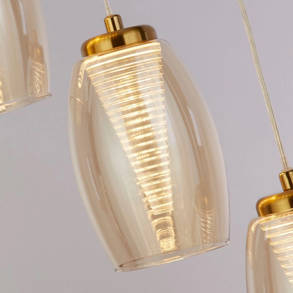 Hängelampe mit 5 Leuchten Cyclone Bronze Searchlight 5053423243221
