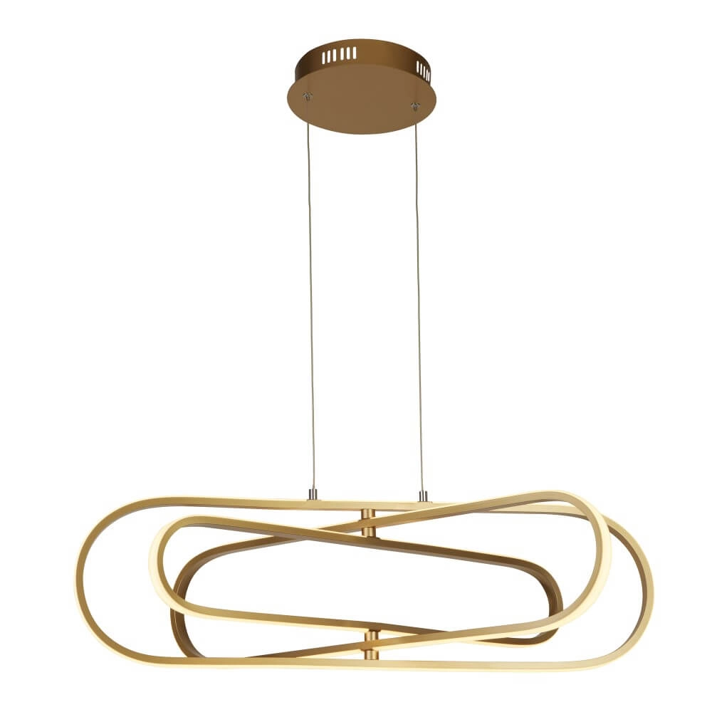 Elegante goldene Hängelampe Clip