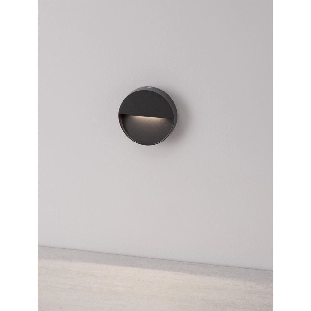 Design-Wandleuchte Arne anthrazit Lyora 5212017432834