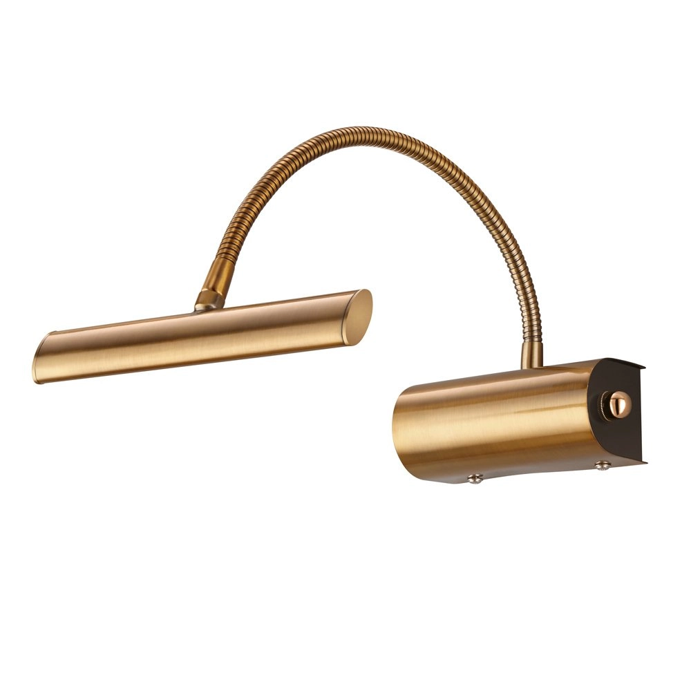 LED-Leselampe Curtis altes Messing