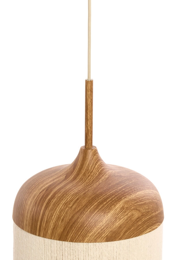 Pendelleuchte Dania heller Holzdruck Ø 22cm Light & Living 8717807743352