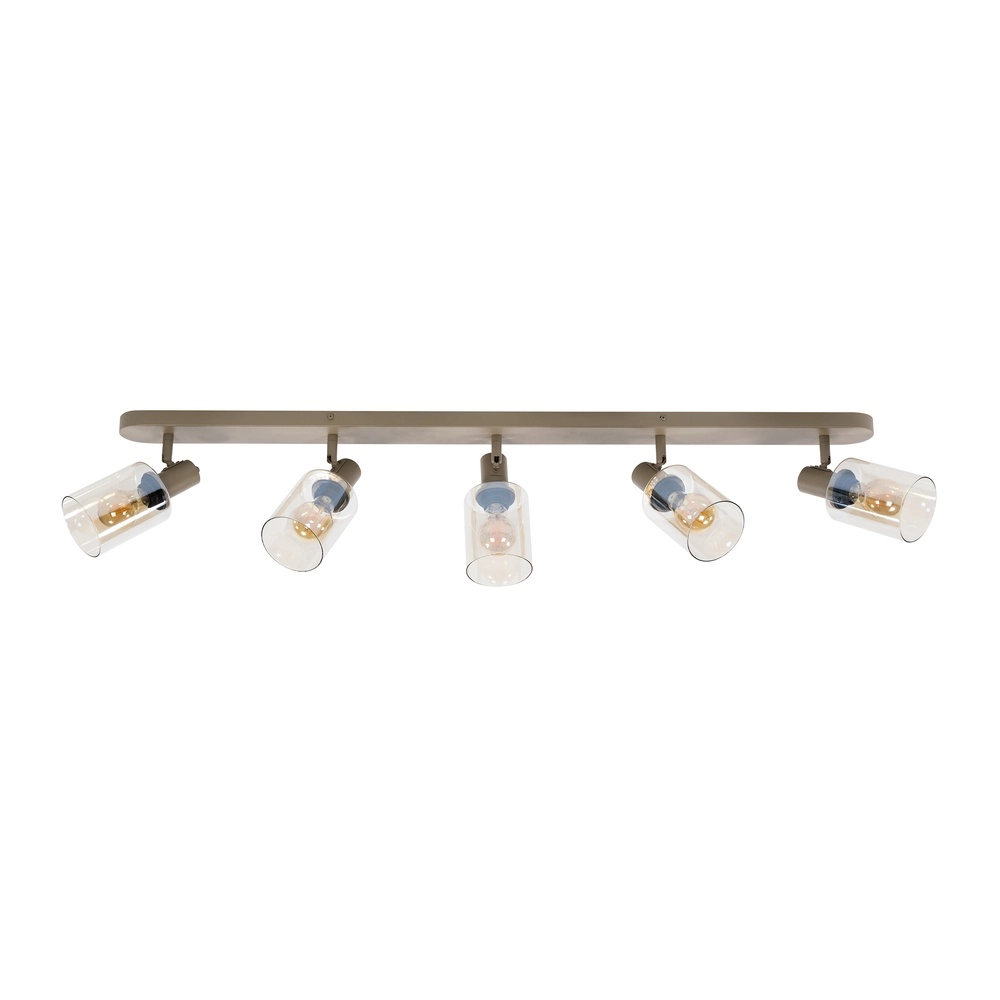 Deckenlampe gerade Sepiora 5-hell sandbraun Lyora 8716803515246