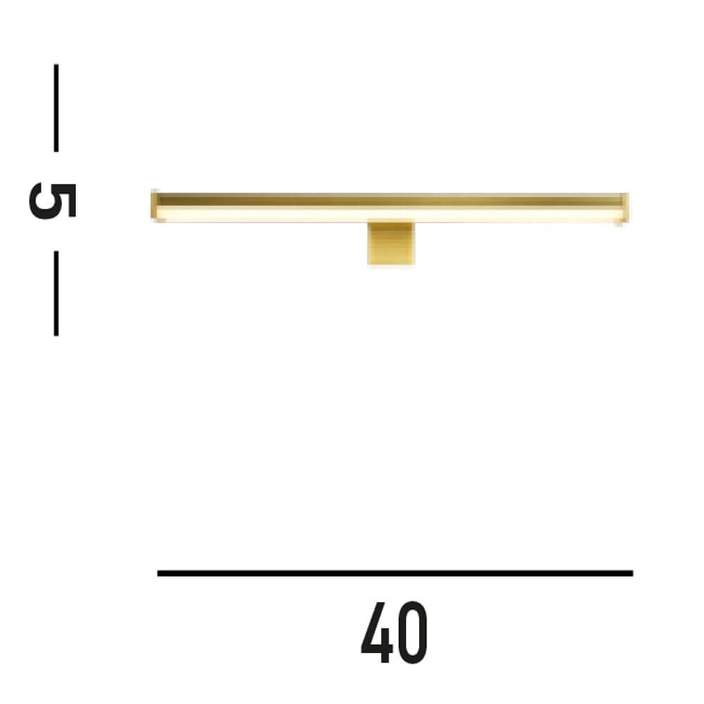 Spiegelleuchte Kos gold 40cm Searchlight 5053423272566