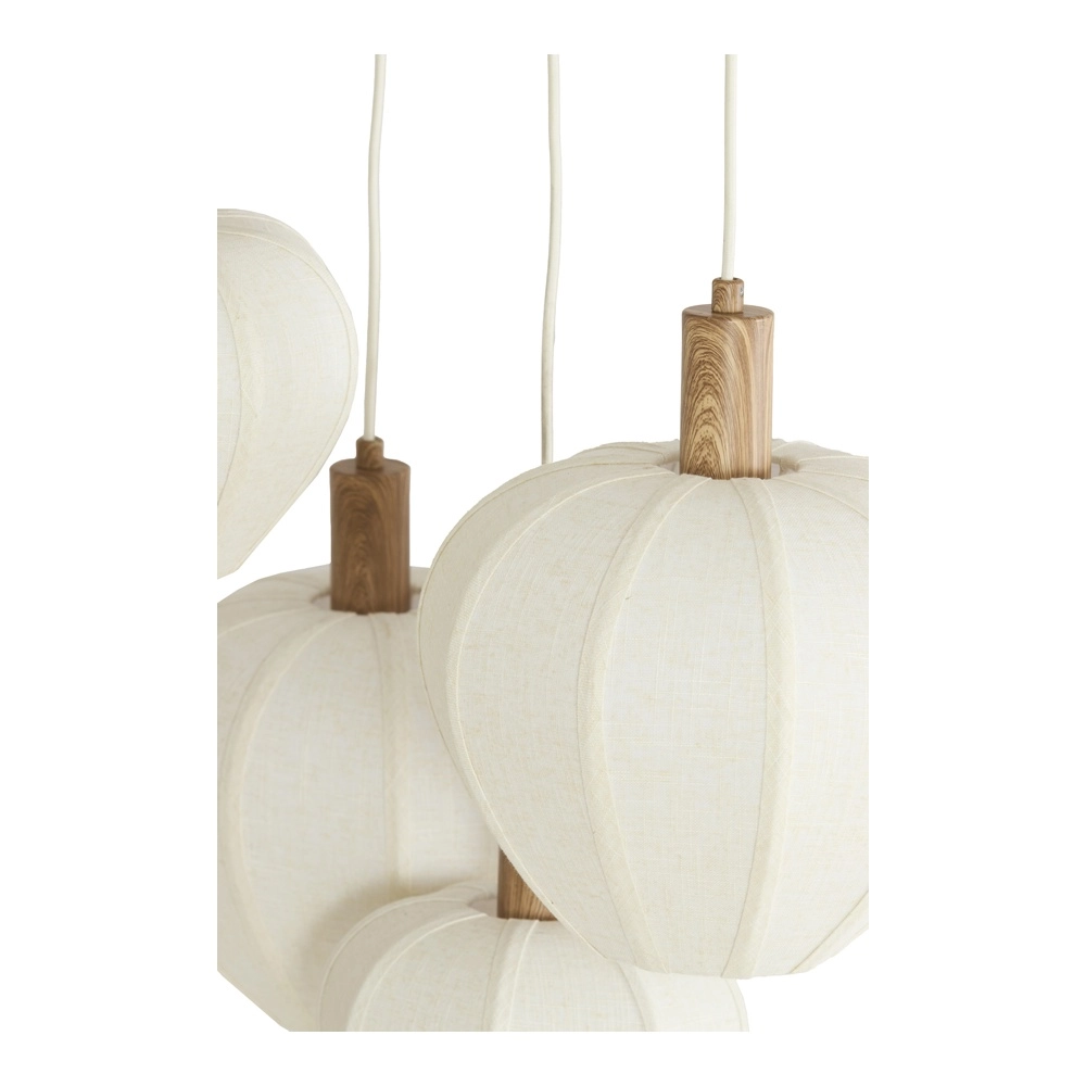 Japandi-Pendellampe Huxi 5-Licht-Licht Light & Living 8717807843441