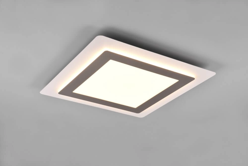 Quadratische Design-Deckenleuchte Morgan Nickel Trio 4017807574395
