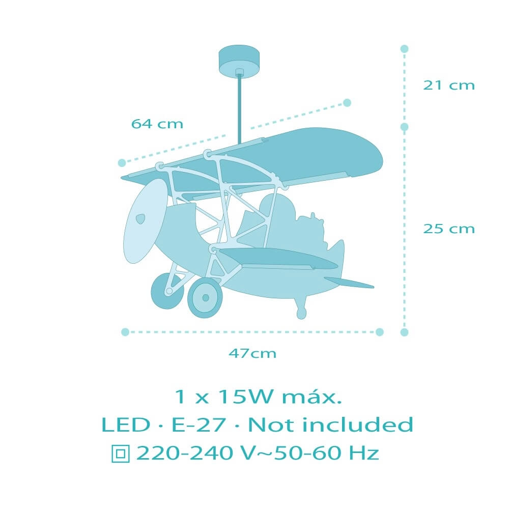 Hängelampe für Kinder Plane mit Löwe Dalber 8420406546025