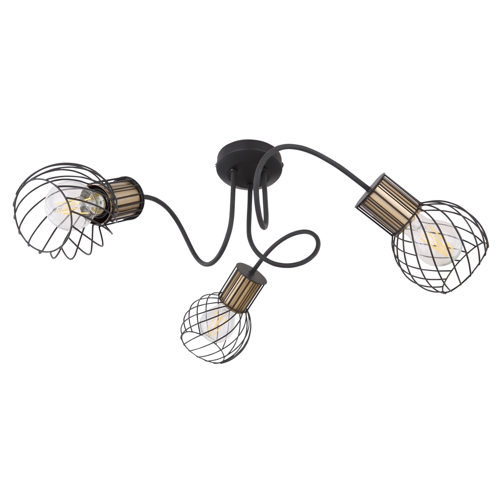 Deckenlampe Argusto 3-Licht Schwarz Globo 9007371393718