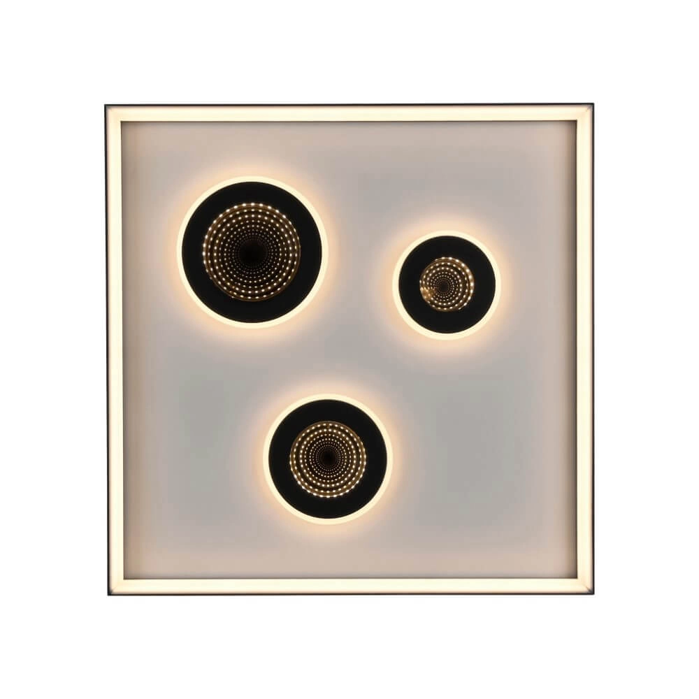 Quadratische Deckenleuchte Dune Schwarz Paul Neuhaus 4012248384916