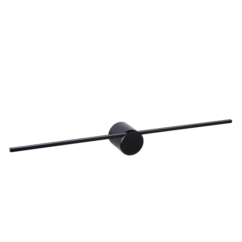Elegante Badezimmerwandlampe Mizar IP44 60cm schwarz