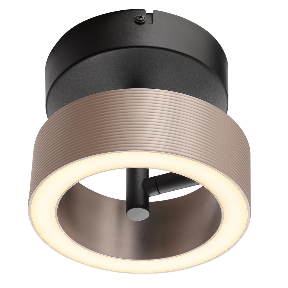 Deckenlampe Axion Schwarz mit Braun Brilliant 4004353477157