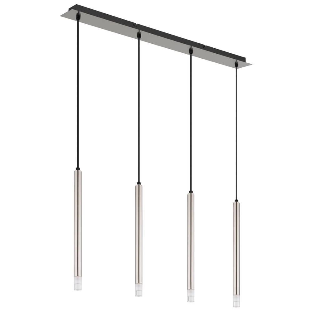 Design-Pendelleuchte Ryan 4-flammiges Nickel Globo 9007371487042