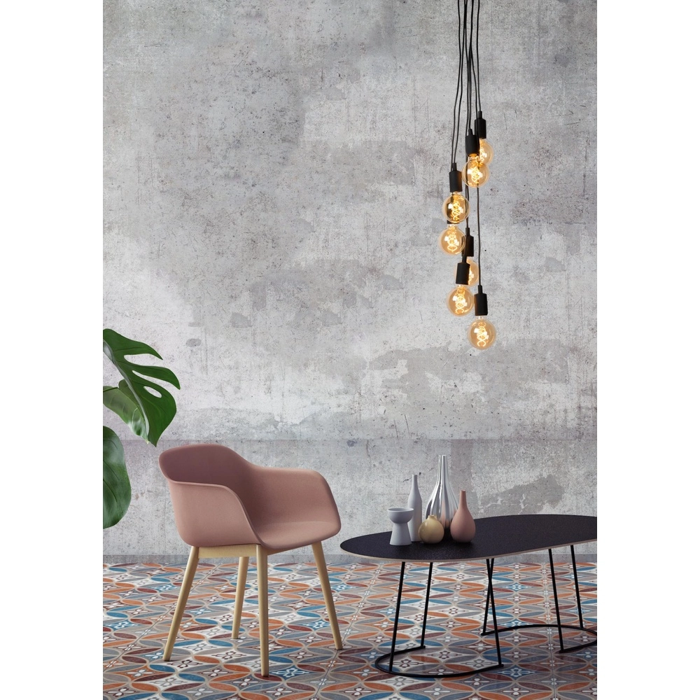 7-Licht Pendellampe Fix Schwarz Lucide 5411212082879
