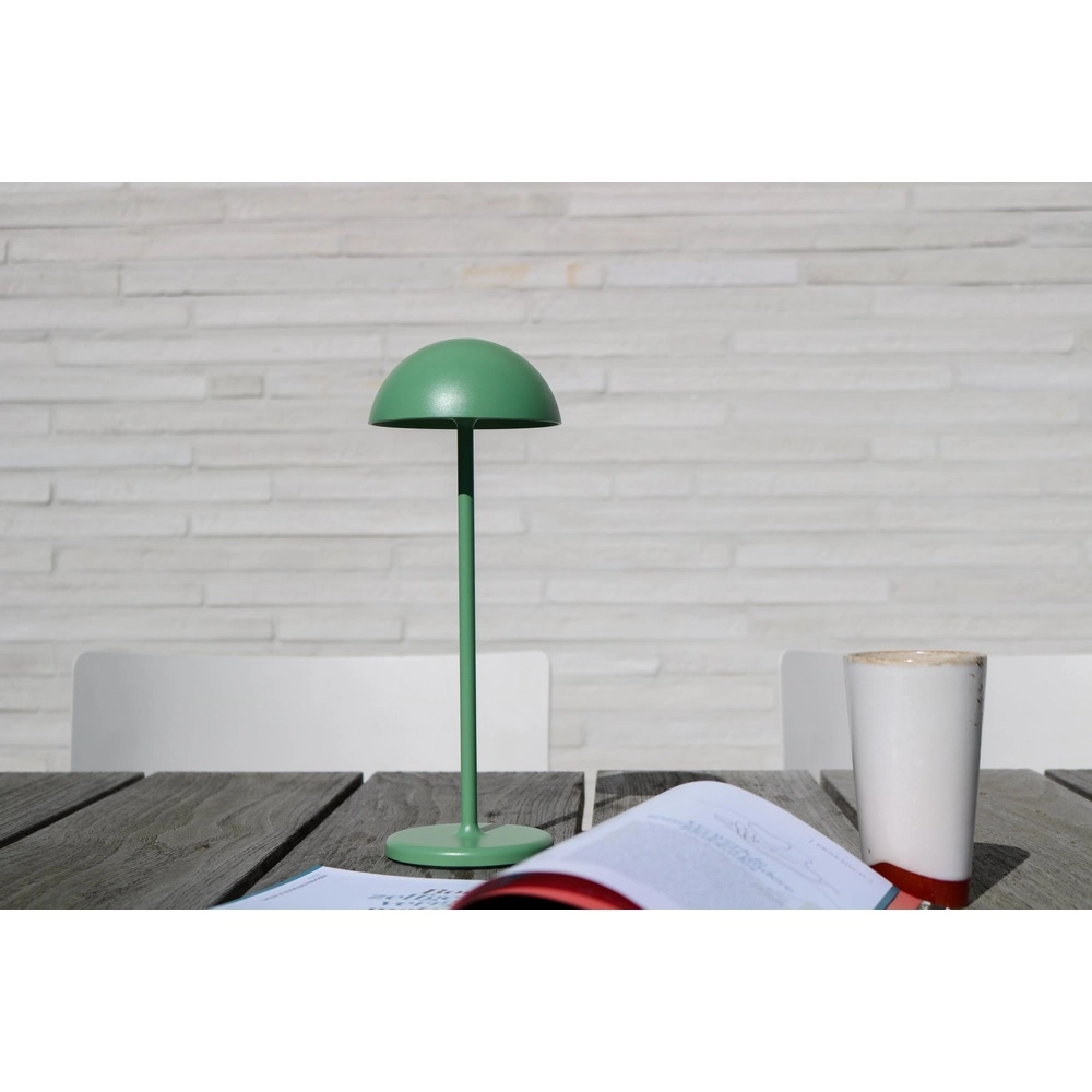 Wiederaufladbare Tischlampe Joy IP54 grün Lucide 5411212151964