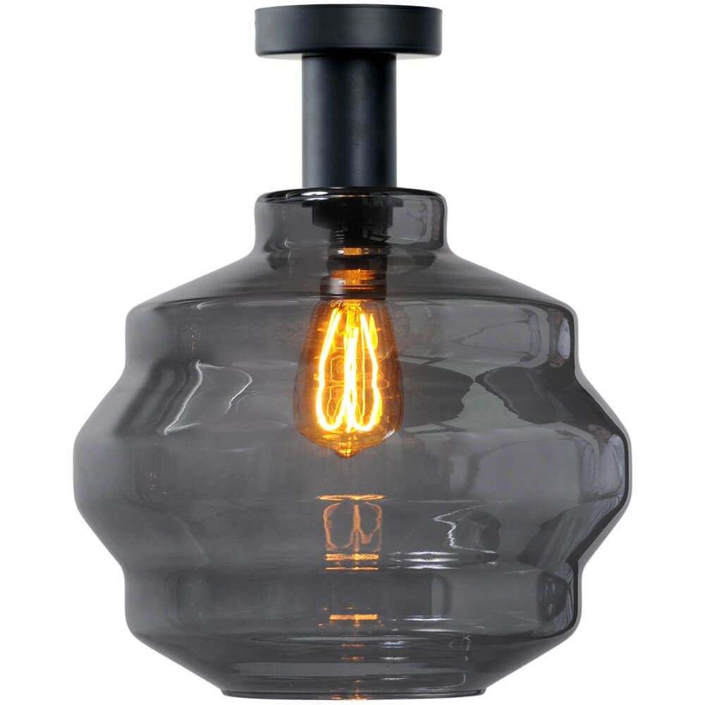 Deckenleuchte - Ø 30cm - Porto mit Kugelrauchglas Ø 30cm