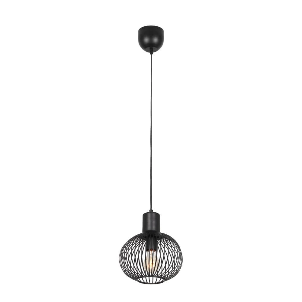 Hängelampe aus Draht Gila Ø 23cm - schwarz Trio 4017807617559