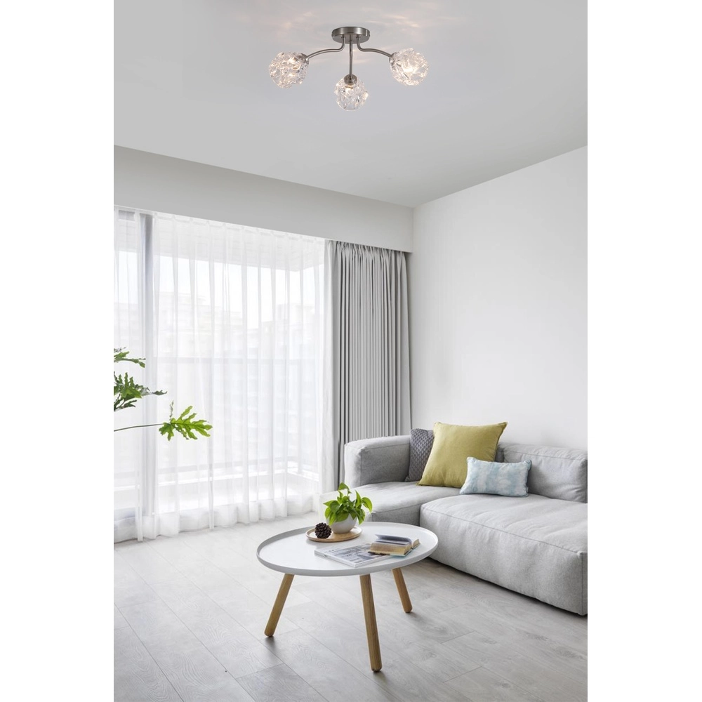Deckenlampe Astral nickel 3-flammig Searchlight 5053423304052