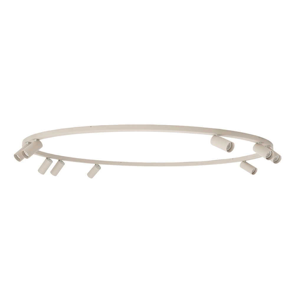 Kreisförmige, oberflächenmontierte Scheinwerfer Fourty 9x GU10 – beige Lyora 5903139119542