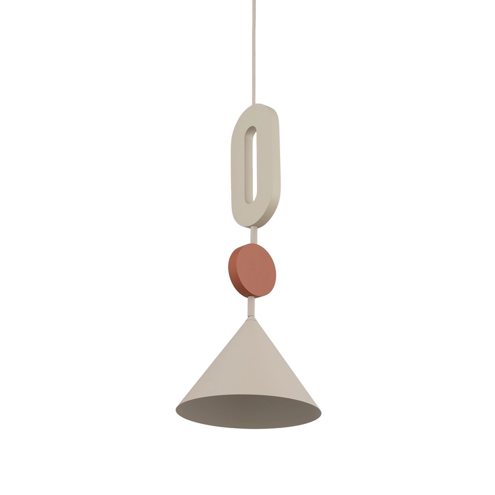 Einzigartige Pendellampe Drops Color sandbraun Ø 20,5 cm Lyora 5903139111928