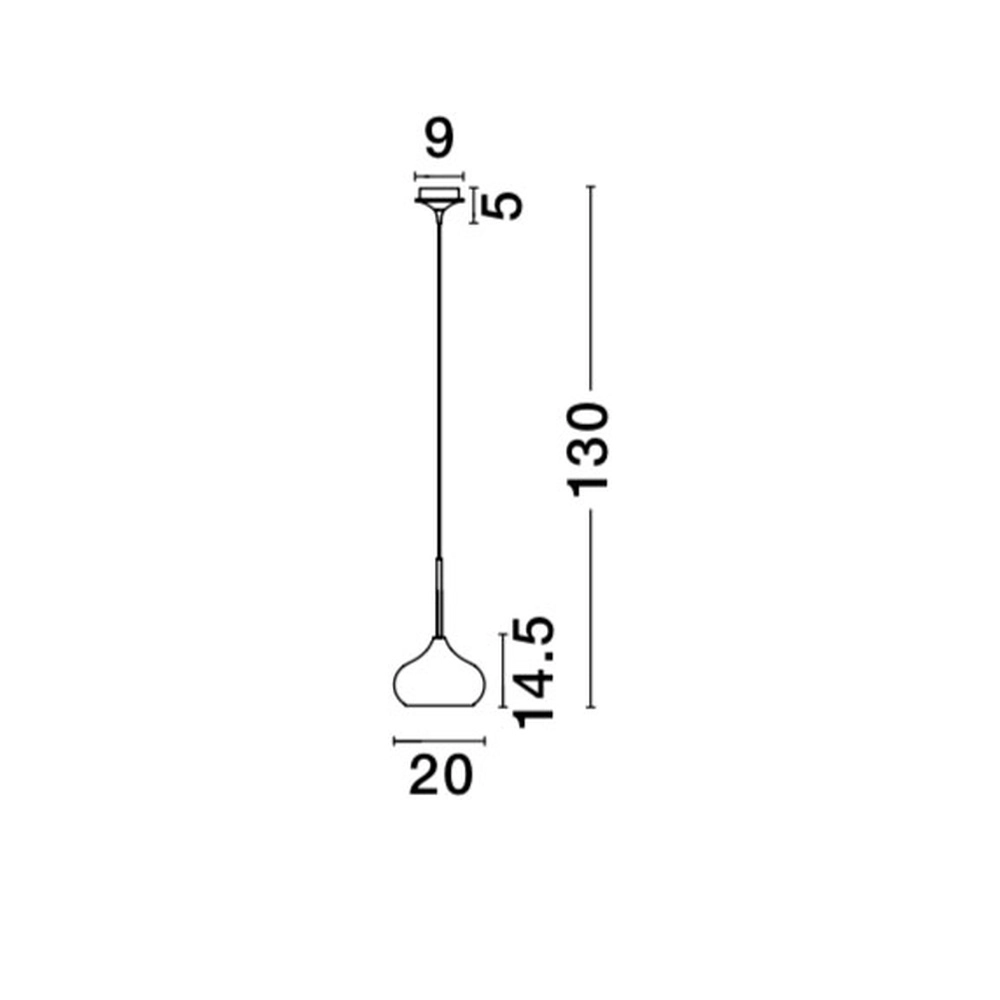 Design-Pendelleuchte Cioto Ø 20cm schwarz Lyora 5212017403483
