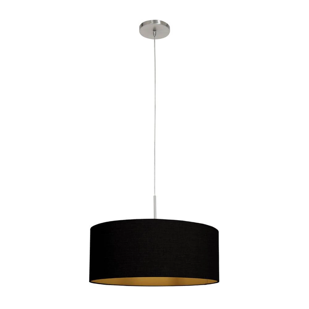 Pendelleuchte Sparkled Light Metall mit schwarzem Schirm Steinhauer 8712746175486