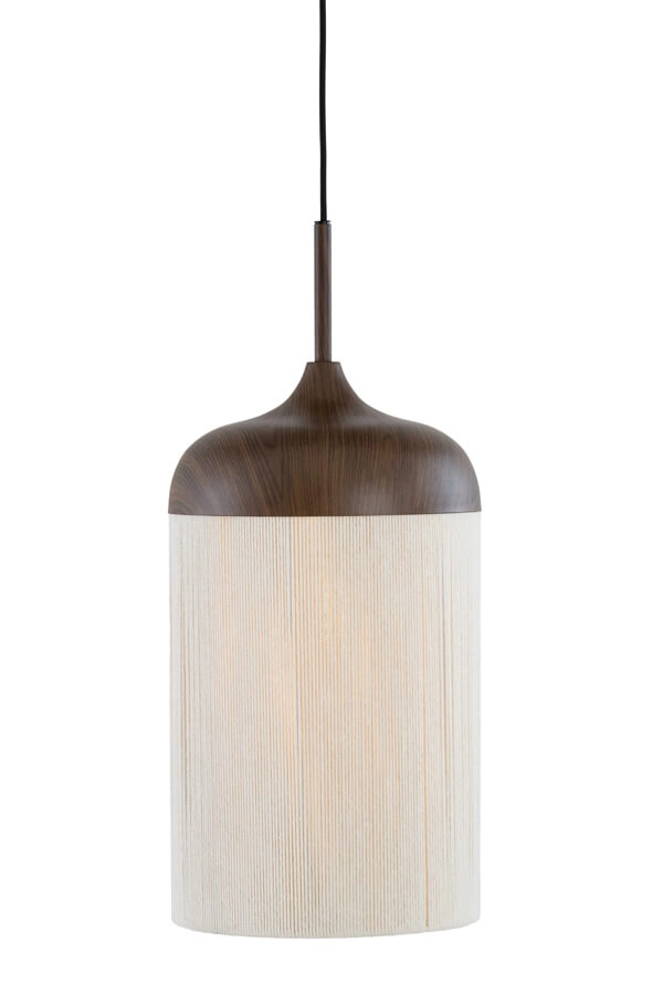 Pendelleuchte 3-flammig Dania dunkler Holzdruck Light & Living 8717807759612