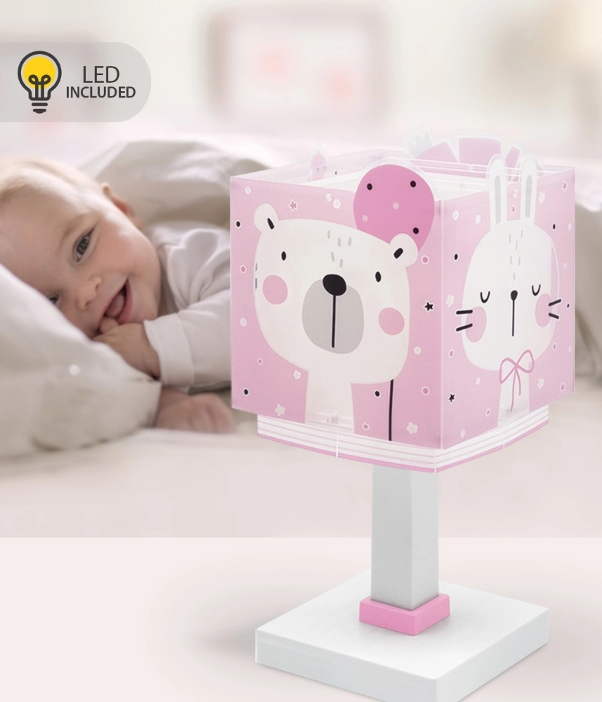 Tischleuchte für Kinderzimmer Baby Jungle rosa Dalber 8420406002392