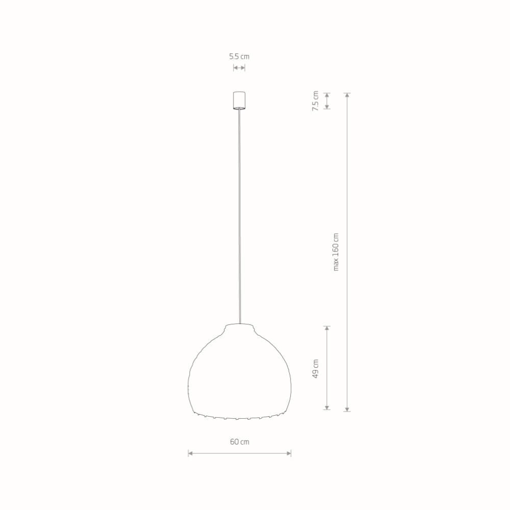 Rattan Pendelleuchte Boho L Ø 60cm Lyora 5903139111522