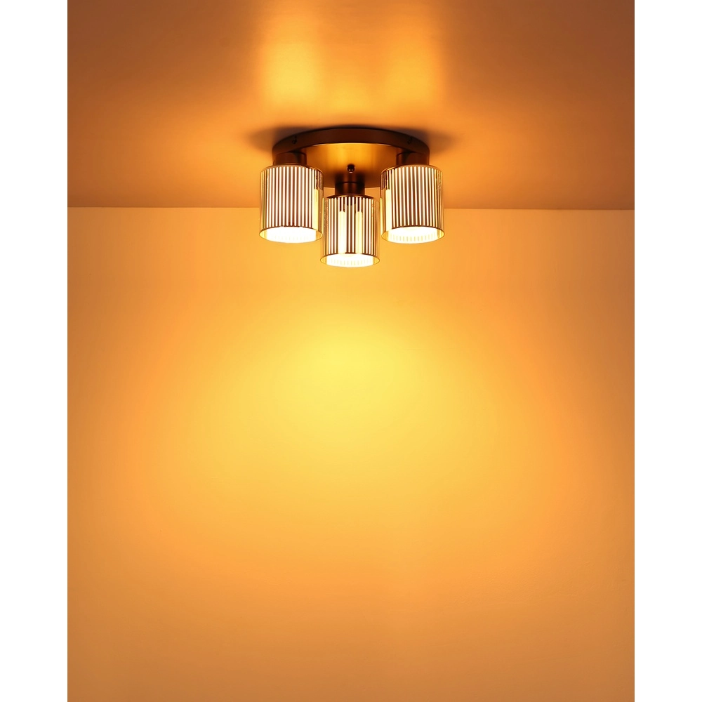 Design-Deckenlampe Felicia Gunmetal 3-Lights Globo 9007371531950